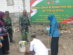 Satgas TMMD Hijaukan Desa Sarimulyo, Tanam 100 Bibit Buah Demi Ketahanan Pangan