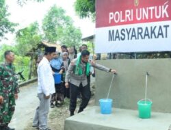 Atasi Krisis Air Bersih, Kapolres Bangkalan Berikan Bantuan Sumur Bor