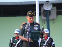 Dandim Majalengka Ajak Prajurit Tingkatkan Profesionalisme Lewat Upacara Bendera