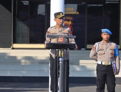 Pimpin Apel Pagi, Ini Yang Disampaikan Kabag SDM Polres Majalengka