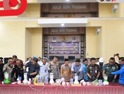 Polres Langsa Memusnahkan Narkoba Senilai Miliaran Rupiah, 23000 Jiwa Terselamatkan.
