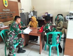 Babinsa dan Aparat Desa Jalin Silaturahmi, Jaga Keamanan Bersama