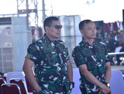 Semangat Prajurit Pasmar 1 Ikuti Latihan Upacara Kehormatan Militer