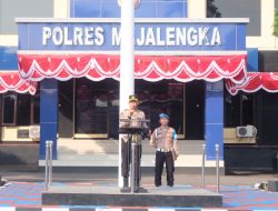 Kabag SDM Polres Majalengka Pimpin Apel Pagi Persiapan Kunker Kapolda Jabar