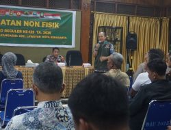 Giat Non Fisik, Satgas TMMD Reguler Ke-125 Kodim 0735/Surakarta Gelar Penyuluhan Mitigasi Banjir dan Kebakaran