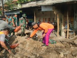 Memasuki Hari Ke-18, Satgas TMMD Reguler Ke-125 Kodim 0735/Surakarta Bahu-membahu Kebut Sasaran Fisik Perbaikan Saluran Air