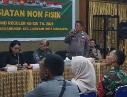 Sasaran Non Fisik TMMD Reguler Ke-125 Kodim 0735/Surakarta Gelar Penyuluhan Kamtibmas