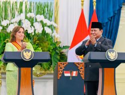 Presiden Prabowo Subianto Menyambut Kunjungan Kenegaraan Presiden Republik Peru di Istana Merdeka