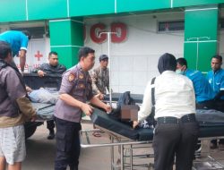 Polisi Evakuasi Laka Tunggal, Sepeda Motor Oleng, Dua Pelajar Tabrak Pagar