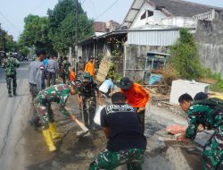 Perbaikan Saluran Air Terus Dikebut, Pasiops Satgas TMMD Reguler Ke-125 Kodim 0735/Surakarta Optimis Sasaran Selesai Tepat Waktu