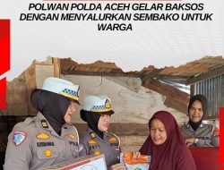 Memperingati hari ulang tahun (HUT) ke-77, Polwan Polda Aceh Gelar Bakti Sosial.