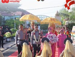 Tiba di Polda Aceh, Brigjen Pol Drs. Marzuki Ali Basyah, Disambut Tarian Ranup Lampuan.