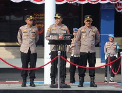 Ambil Apel Pagi Terakhir, 2 Kabag Jelang Pensiun Beri Motivasi Kepada Rekan Polres Majalengka