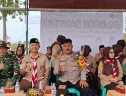 Polsek Kadipaten Hadiri Upacara Pembukaan Jambore Ranting Tingkat Kecamatan Kadipaten