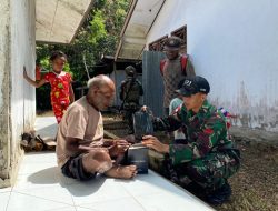 Kepedulian dan Cinta Satgas Yonif 131/Braja Sakti Terhadap Masyarakat Perbatasan Papua
