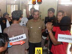 Polres Aceh Barat Gelar Rekonstruksi Kasus Pembunuhan di Lorong Kuini