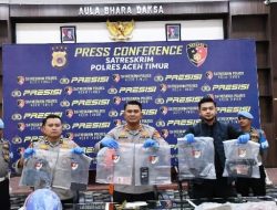 Dalam Waktu 9 Jam, Polres Aceh Timur Berhasil Ungkap Pelaku Pembunuhan di Idi Rayeuk.