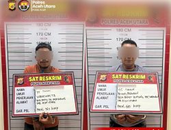 Sat Reskrim Polres Aceh Utara Tangkap Dua Tersangka Baru Kasus Curanmor, Satu Penadah Ikut Diamankan