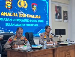 Gelar Rapat Anev, Dirpolairud Polda Jambi Harapkan Polairud Harus Lebih Dekat dengan Masyarakat