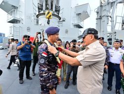 Frigate Terbesar Se-Asia Tenggara Milik TNI AL, KRI Brawijaya-320 Tiba di Tanah Air