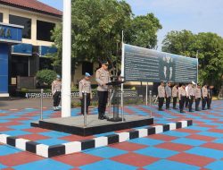 Pimpin Apel Pagi, Kabag Ops Polres Majalengaka : Terus Tingkatkan Disiplin dan Kinerja