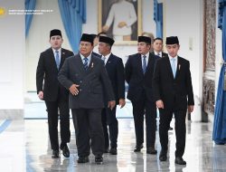 Wapres Gibran Rakabuming Dampingi Presiden Prabowo Subianto Lantik Empat Menteri dan Satu Wakil Menteri Kabinet Merah Putih sisa masa Jabatan 2024–2029 di Istana Negara Jakarta