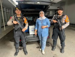 Unit Pam Obvit Sat Samapta Polres Majalengka Laksanakan Pengawalan Bank BRI, Tingkatkan Keamanan Transaksi Keuangan