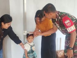 Babinsa Turut Pantau Kesehatan Balita, Sukseskan Posyandu Nusa Indah