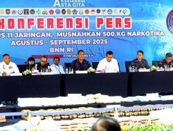 Operasi Senyap BNN RI: 18 Hari, 11 Titik, 11 Jaringan Runtuh