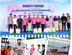 Dirpolairud Polda Jambi Kawal Baksos Bhayangkari di Sungai Batanghari Sambut HKGB ke-73