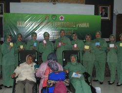 Donor Darah Bakti Teritorial Prima HUT ke-80 TNI, Kodim 0617/Majalengka Himpun 154 Kantong