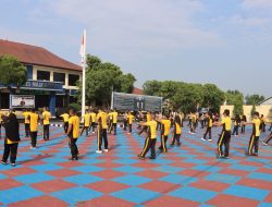 Untuk Tingkatkan Sinergi dan Kebugaran Polres Majalengka Gelar Olahraga Pagi Bersama