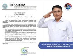 IWOI Tegas Dukung Dewan Pers: Kebebasan Jurnalis Tak Boleh Dihambat