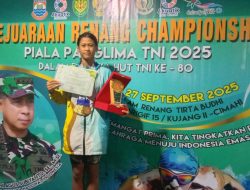 Banjir Prestasi, Putri Babinsa Koramil Rajagaluh Raih 8 Emas dan Predikat Best Swimmer di Piala Panglima TNI
