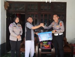 Sambut HUT ke 70 Lalulintas, Polres Majalengka Berikan Bansos Kepada Purnawirawan