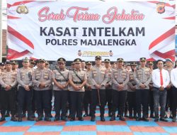 Kapolres Majalengka Pimpin Sertijab Kasat Intelkam Kini Dijabat IPTU Asep Hendra Mulyana
