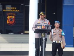 Polres Majalengka Gelar Apel Jam Pimpinan, Wakapolres Tekankan Akselerasi Transformasi Polri Pada Anggota