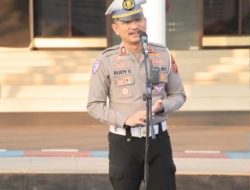 Kasat Lantas Polres Majalengka Pimpin Apel Kesiapan Pengamanan Weekend