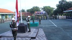 Upacara Pengibaran Bendera di Kodim 0617/Majalengka Berjalan Khidmat