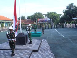 Upacara Pengibaran Bendera di Kodim 0617/Majalengka Berjalan Khidmat