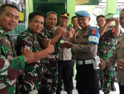 Danramil Majalengka Sambut Ucapan Dirgahayu HUT TNI ke-80 dari Muspika dan Polsek Cigasong