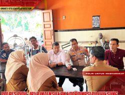 Polres Pidie Jaya Intensifkan Koordinasi Pilchiksung, Kasat Intelkam dan Kapolsek Jangka Buya Temui PJ Geuchik dan P2K