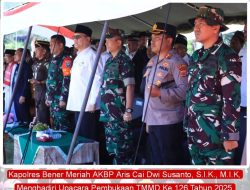 Kapolres Bener Meriah Hadiri Upacara Pembukaan TMMD ke-126 Tahun 2025 Kodim 0119/BM