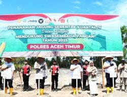Wujudkan Swasembada Pangan, Polres Aceh Timur Tanam Jagung Serentak Kuartal IV Tahun 2025