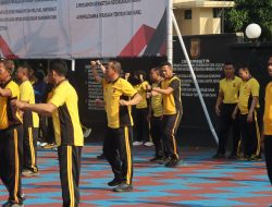 Kasat Binmas Polres Majalengka Pimpin Apel Olahraga, Ajak Personel Jaga Kebugaran dan Soliditas