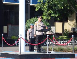Kapolres Majalengka Pimpin Upacara Kenaikan Pangkat Personil Polres Majalengka