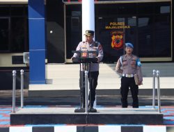 Tingkatkan Profesionalisme Dalam Bekerja, Inilah Amanat Wakapolres Majalengka Saat Pimpin Apel Pagi