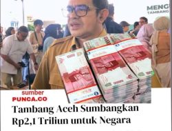 Tambang Aceh Sumbangkan Rp2,1 Triliun untuk Negara.