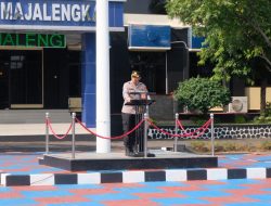 Wakapolres Majalengka Pimpin Apel Pagi, Tegaskan Larangan Gaya Hidup Hedon bagi Anggota dan Keluarga