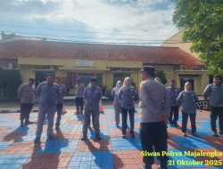 Kasiwas Polres Majalengka Berikan Arahan Terkait Optimalisasi SP4LAPOR kepada PNPP di Sie Dokes